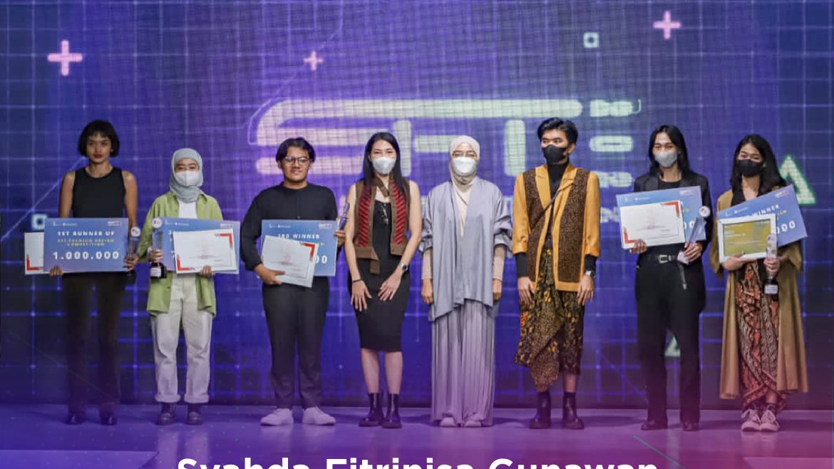 Syahda Fitrinisa Gunawan from Textile Craft Major FSRD ITB participated in the Fashion Design Competition, Semarang Fashion Trend 2022