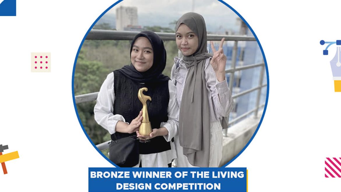 Karina Alif and Luthfia Carissa, students of Interior Design Program, won Bronze Winner of Family Room Design Contest at Bharatika Design Festival