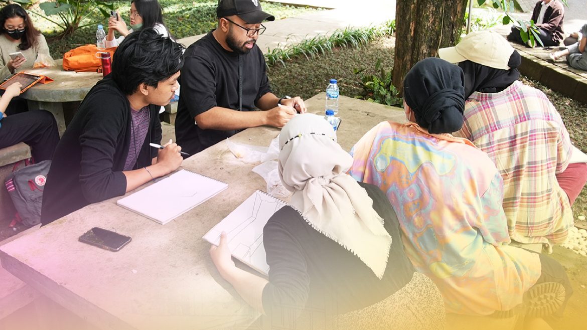 Freehand Sketching Workshop was held for students of the Interior Design Study Program FSRD ITB